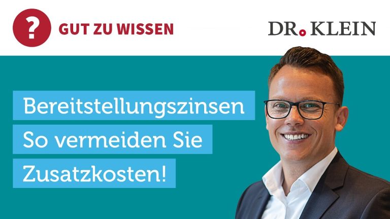 Bereitstellungszinsen: 3 Tipps gegen die Gebühr