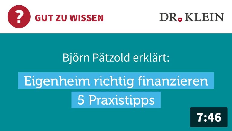 Eigenheim richtig finanzieren: 5 Praxistipps
